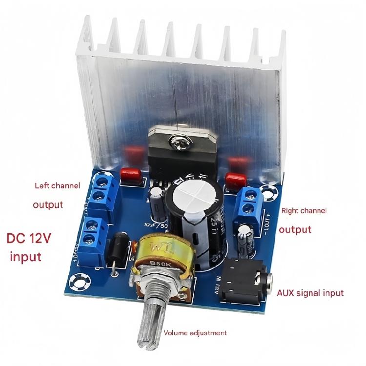 2 Channel 35W Power Sound Amplifiers Board For Car Stereo And Home Theater Sound Enhancement