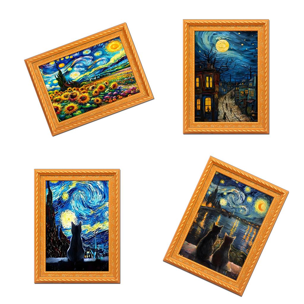 Decorative Magnetic Pictures Frame For Kitchen Vintage Wooden 2x3in Photo Holder Easy Installation Magnetic Photo Holder