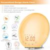 LED Sunrise Alarm Clock with FM Radio & Seven-Color Night Light