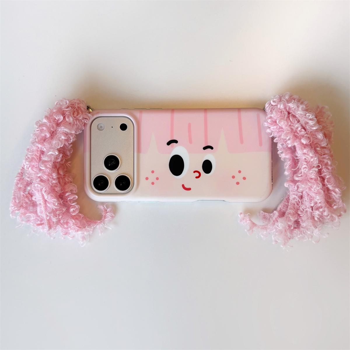 

Cartoon Long-Haired Girl iPhone 15/17/16 Pro Max Anti-Drop Case iPhone 16 Pro Max