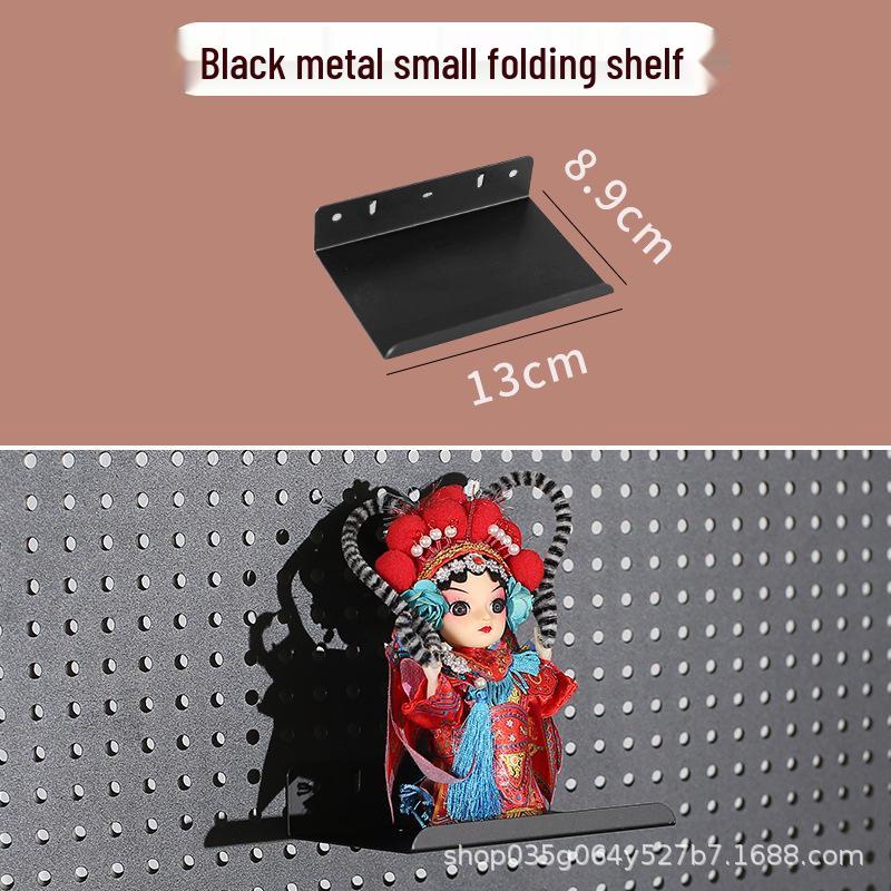 Pegboard Wall Organizer with Hooks - No-Drill Storage Rack for Entryway or Study Room.