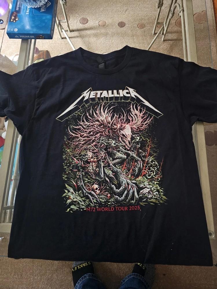Metallica M72 Торонто Pop-Up Тур 2025 Эксклюзивная Футболка для Фанатов Унисекс XL