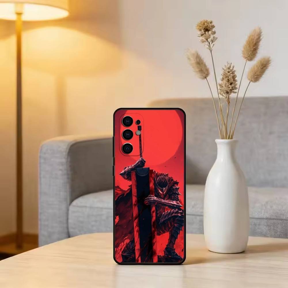 Cool Popular B-Berserk Comic Phone Case For Samsung S25,S24,S21,S22,S23,S30,Ultra,S20,Plus,Fe,Soft Silicone Black Cover