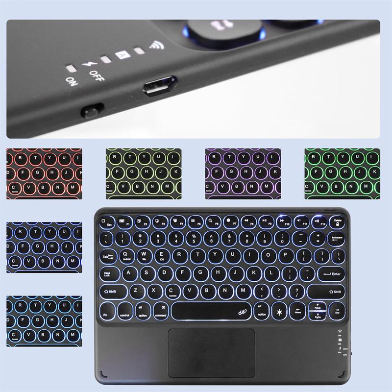 OLOEY Wireless Bluetooth Keyboard with Touchpad & Mouse for Tablets