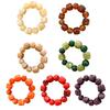 Irregular Acrylic Bead Bracelet for Women, Glossy Mixed Shape Stretch Wrist Bangle for Daily Outfit Styling Looks