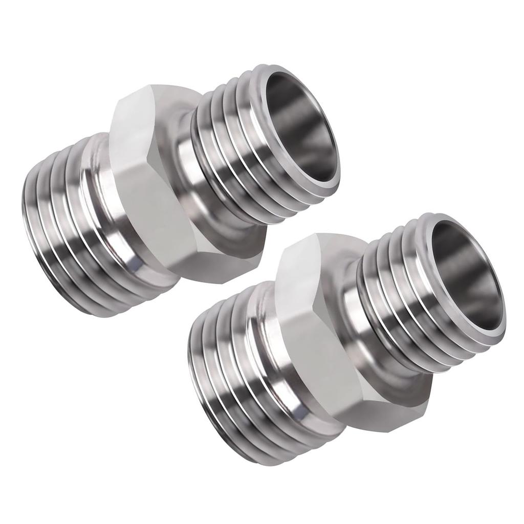 2 stk M14 til M16 Slangekobling Egnet for AGT Liten Gravemaskin Hydraulikkslange Gjengekobling