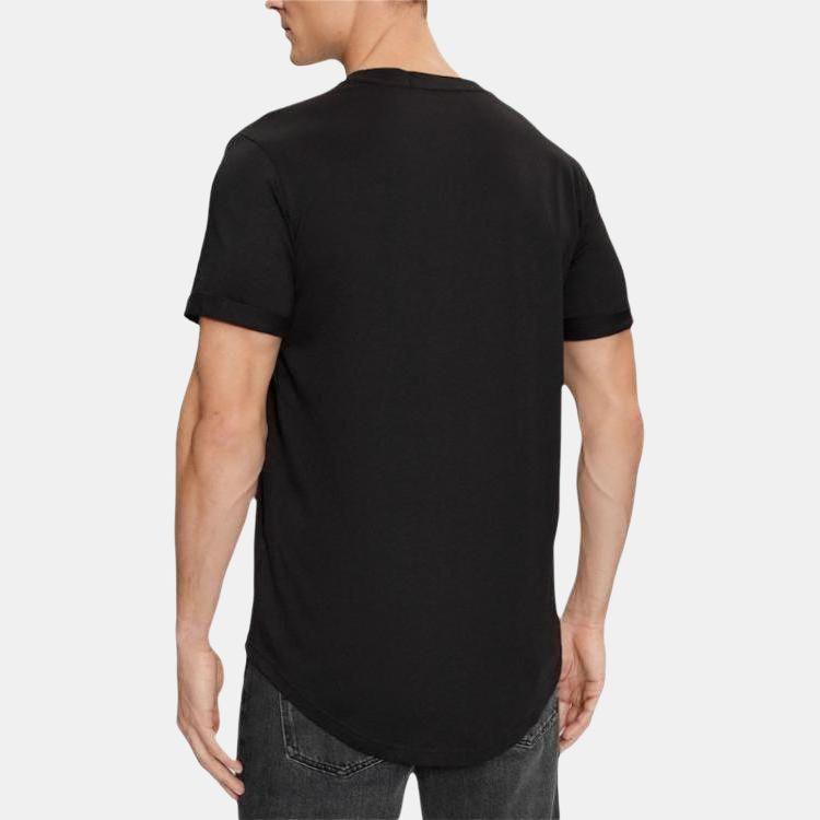 Calvin Klein Apaļkakla īsroku vienkrāsains T-krekls Vīriešu topi Melns J30J323482-BEH