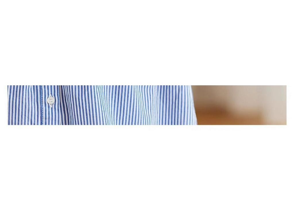2025 Women's Pure Cotton Striped Long Sleeve Round Neck Shirt – Comfortable, Breathable, Versatile Casual Classic