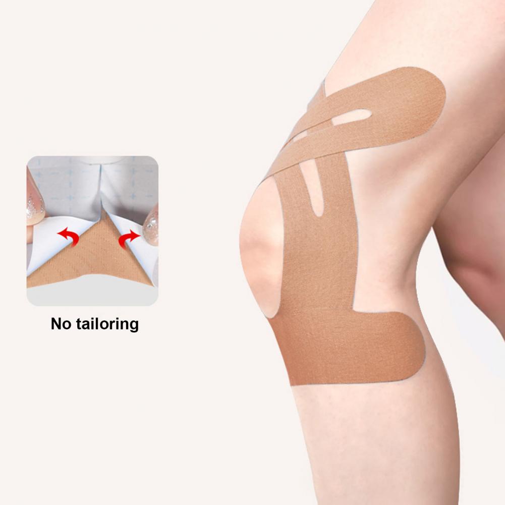 10-Pack Knee Kinesiology Tape Pre-Cut Knee Tape Breathable Adhesive Athletic Tape Elastic Kinesiology Tape Muscle Support Wrap