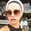 Unisex Frameless Square Sun Glasses With Pc Lenses For Travel And Fashion Styling