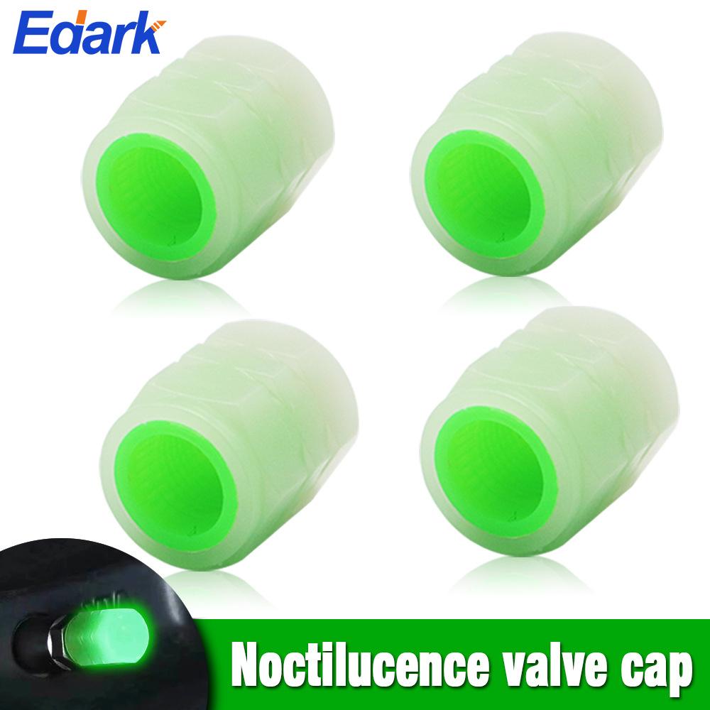

4 шт./компл. светящиеся колпачки для клапанов, флуоресцентные колпачки для штока шин, крышка клапана из АБС-пластика, светящиеся колпачки для воздушных колес, чехлы для автомобилей, мотоциклов