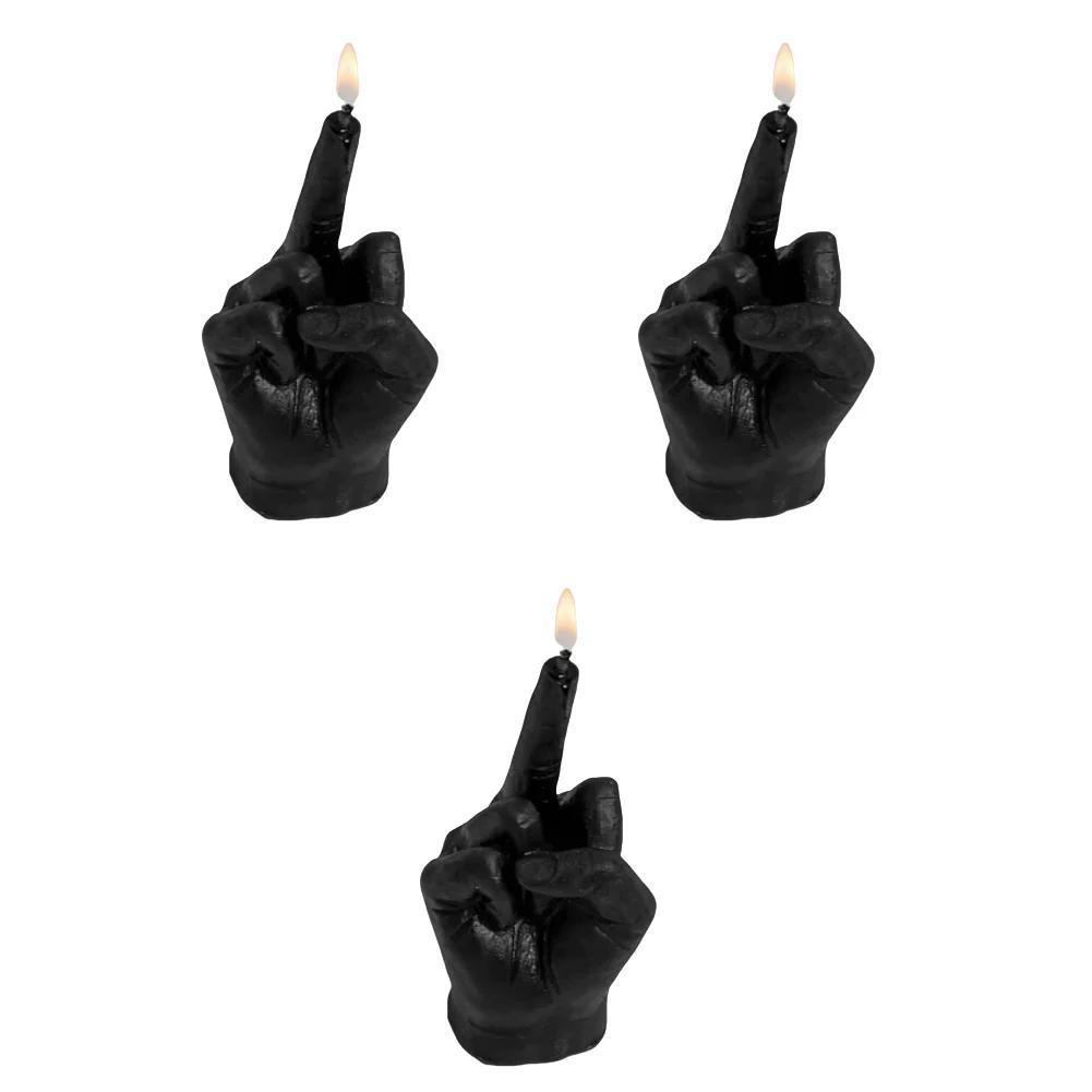 Middle Finger Scented Candle Creative Candle Fragrance Candle Middle Finger Shaped Model Scented Candle for Bedroom Living Room