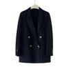 Autumn and winter coat temperament dry refining double-sided woolen wool coat casual suit double-breasted short
