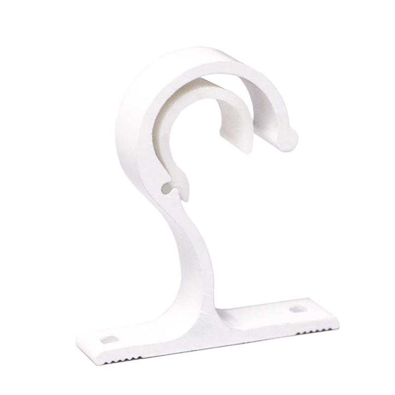 1pcs Aluminum Alloy Curtain Pole Beautiful And Durable Roman Pole Bracket Wall Hook Top Mounted Side Mounted Bracket Base