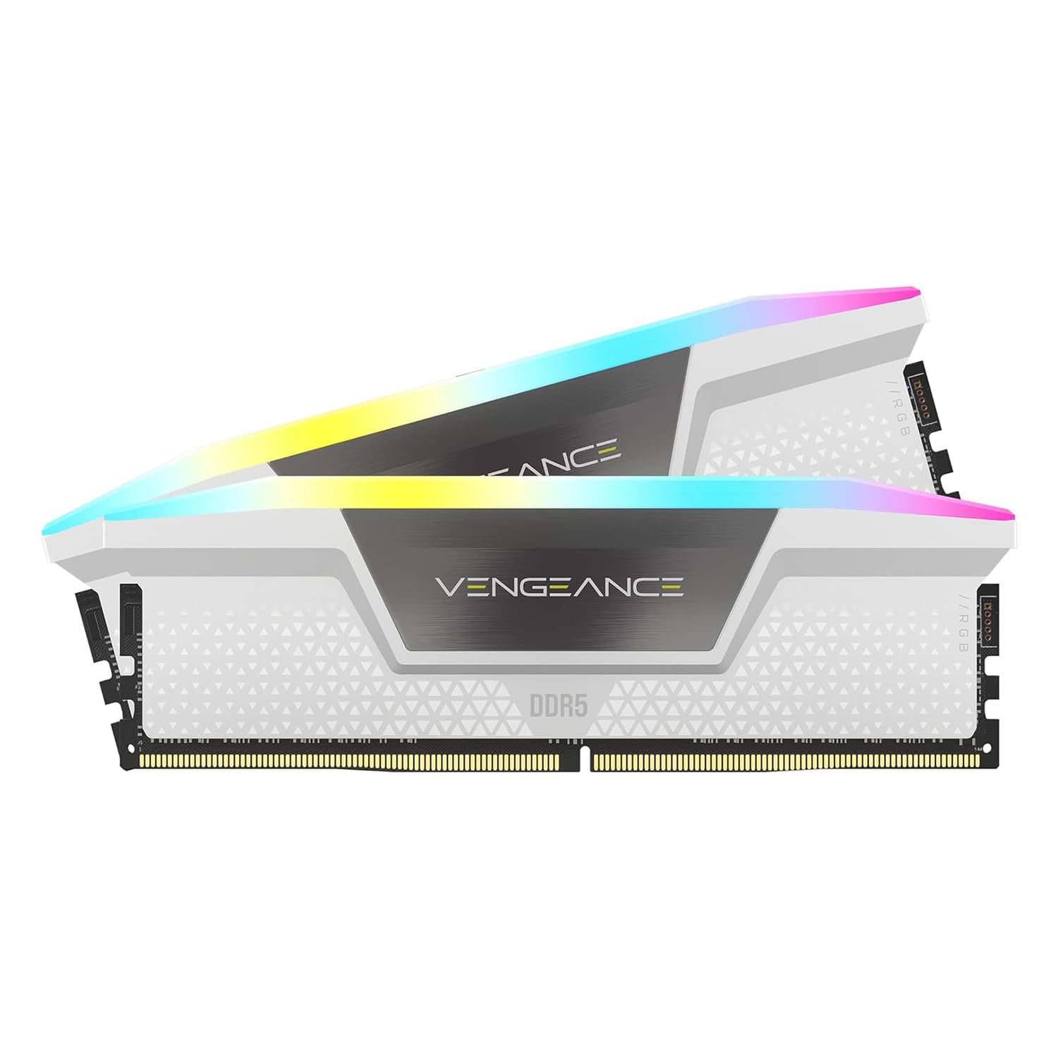 

Пам ять CORSAIR Desktop PC VENGEANCE RGB DDR5 Series Intel XMP Memory Kit 32GB White x CMH32GX5M2B6000C30W DDR5-6000MHz [16GB 2] білий