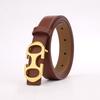 New Women's Genuine Leather Belt Double-sided Simple Belt Fashionable Versatile Trendy Pure Cowhide Girls' Belt