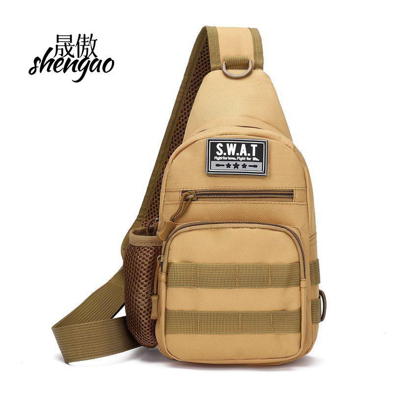 Neue Herren Camouflage Brusttasche Sport Bergsteigertasche Umhängetasche Multifunktionale Schultertasche Große Kapazität Trendtasche Herren