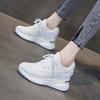 Herfst en winter ademende vlieg-geweven schoenen binnen hoogteverhoging casual antislip veters casual damesschoenen veelzijdige sportschoenen dames