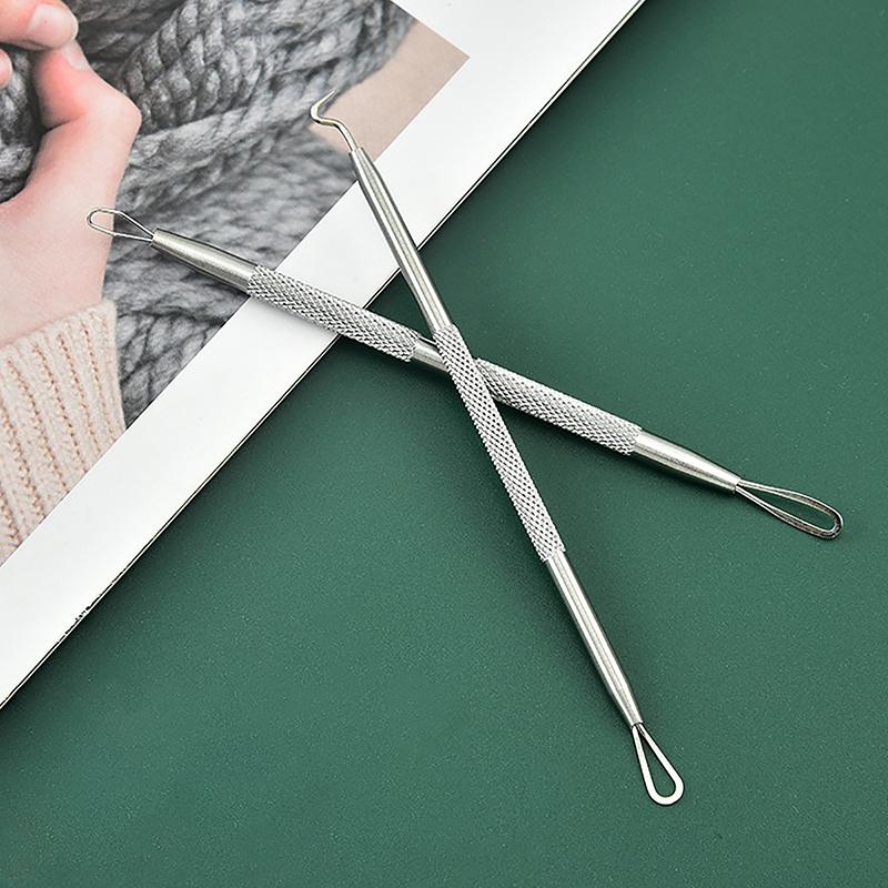 Doppelköpfe Akne Nadel Mitesser Makel Squeeze Pickel Extraktor Entferner Spot Cleaner Beauty Hautpflege-Tool