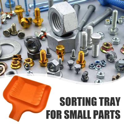 Bolt Sorting Tray Nut And Screw Sorter Mess-free Funnel Spout Sorting Tray for Small Parts Woodworking Shops Crafting Projects