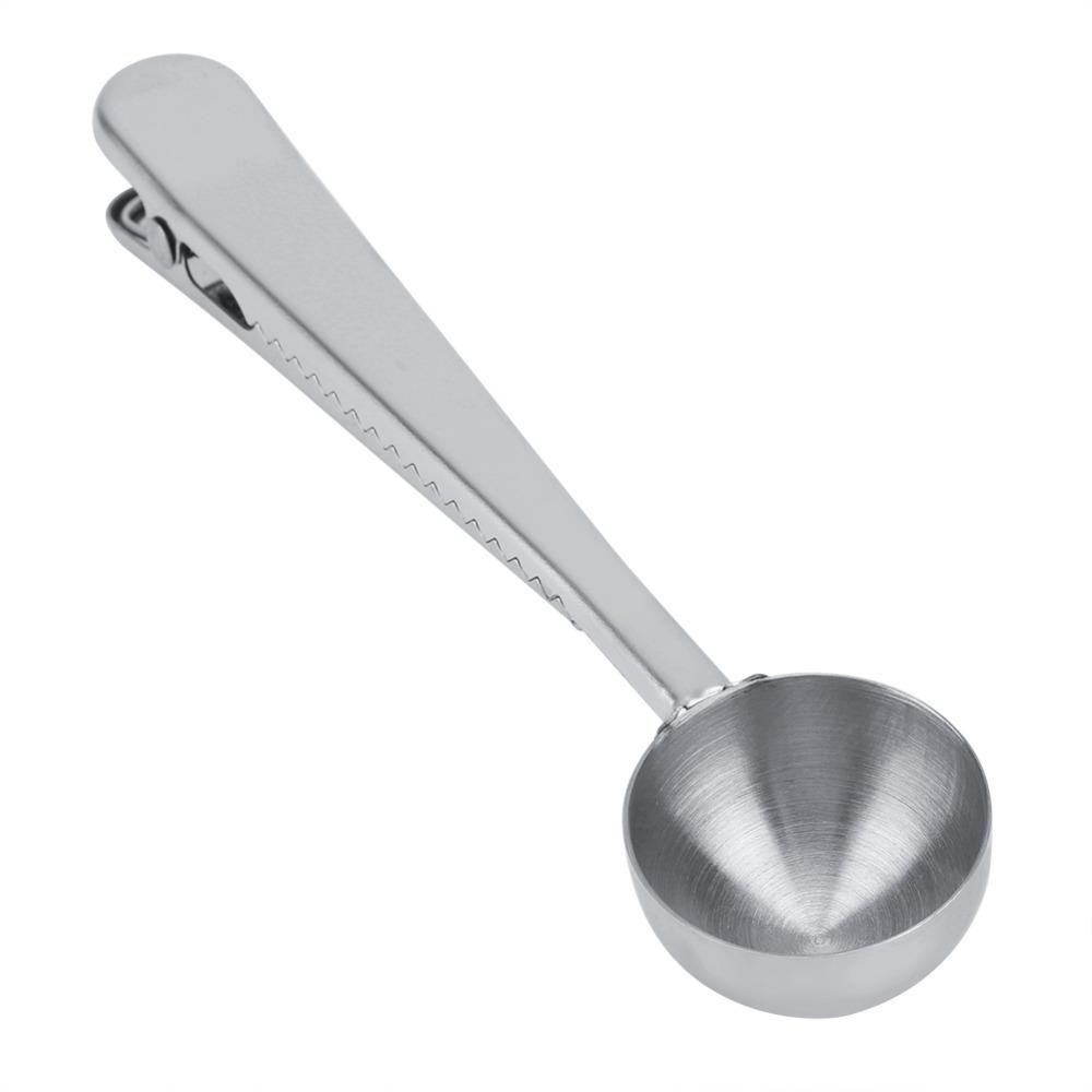 Colorful Bag Clip Rustless Steel Sealing Clip Solid Metering Spoon Bean Scooping