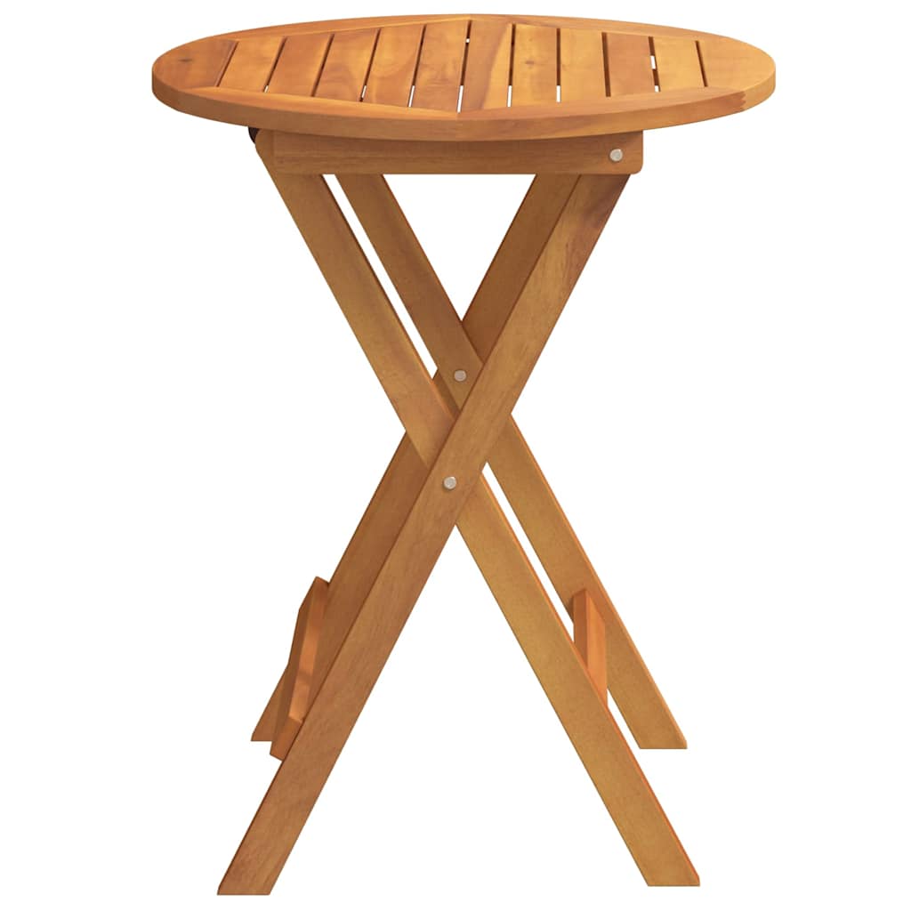 Garden Table Natural 60 X 60 X 72 Cm Solid Acacia Wood