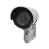 Waterproof Indoor/Outdoor Simulated Surveillance Camera with Flashing Light