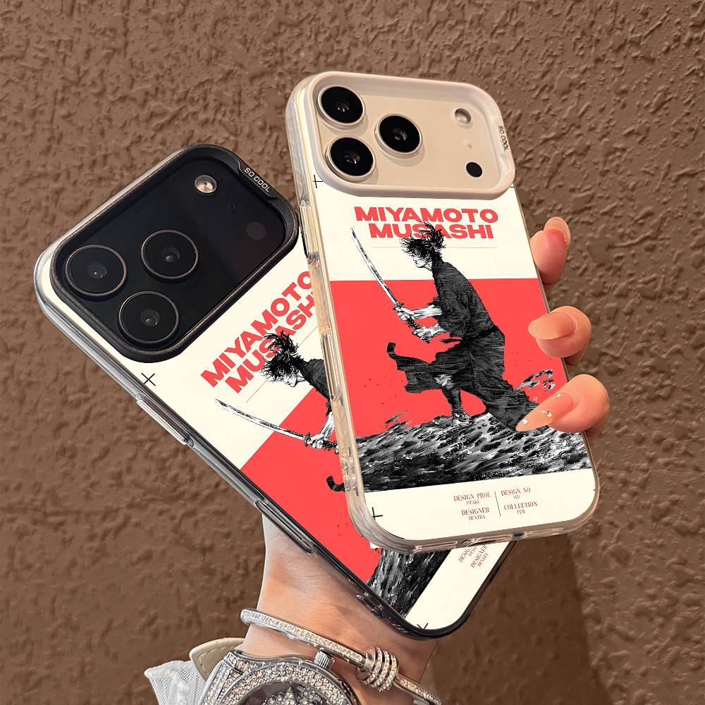 V-Vagabond phone case for iPhone 17 17Air 16 15 14 13 12 11 Pro Max Plus Colorful Silver