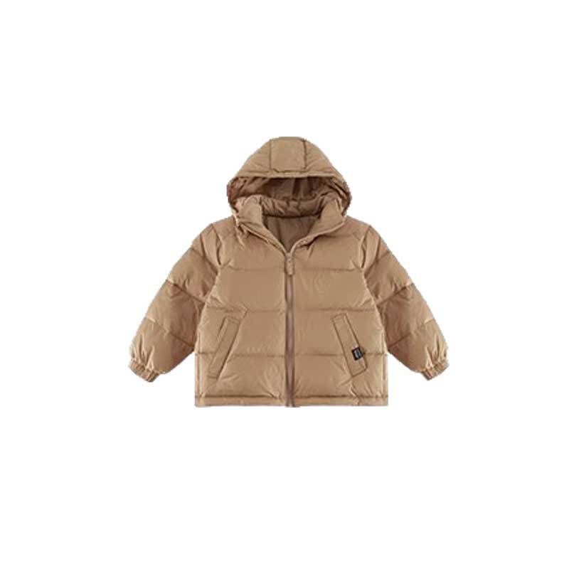 2-10Y Children's Solid Colour Down Jacket Boys and Girls Winter Warm Coat Baby Duck Down Coat Children Hooded