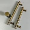 Antique Solid  Brass Knurled Handle Wardrobe Pulls Furniture Door Pull  Dresser Drawer