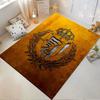 Royal Crest on Golden Carpet suitable as a non-slip mat for the living room or bedroom sofa