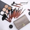 26-piece High-end Animal Wool Makeup Brush Set with Wooden Handles, Recommended by Makeup Artists.