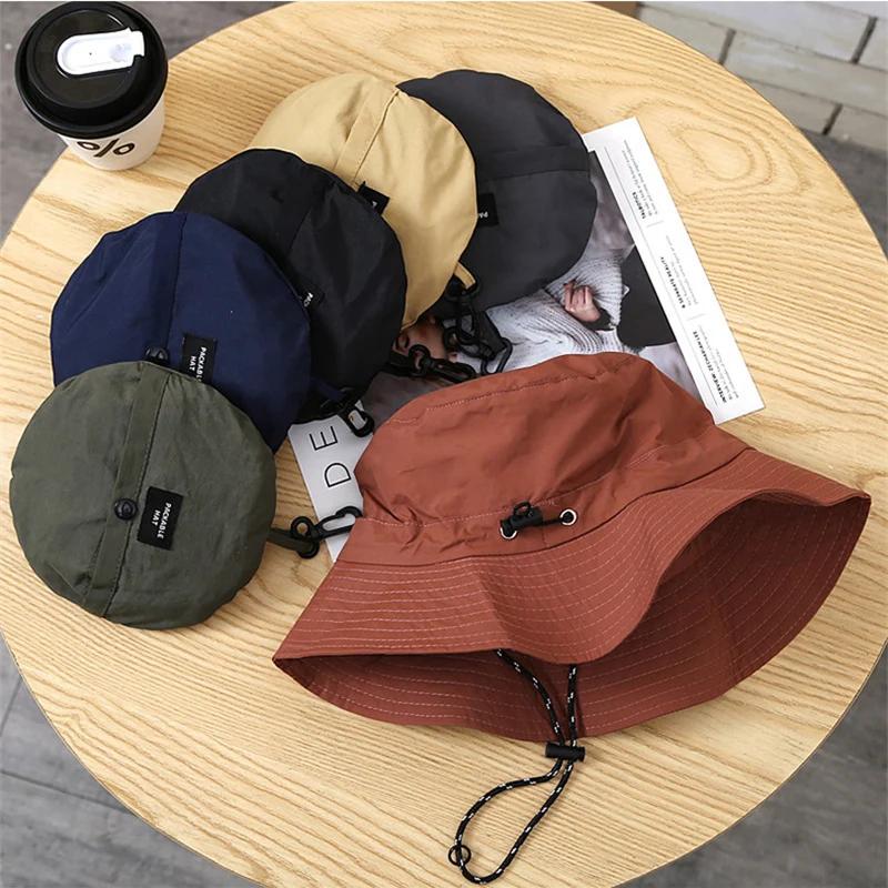 1pc Quick Drying Outdoor Climbing Hat Sun Protection Waterproof Bucket Hat Summer Camping Hiking Cap Foldable Anti-UV Sun Hat