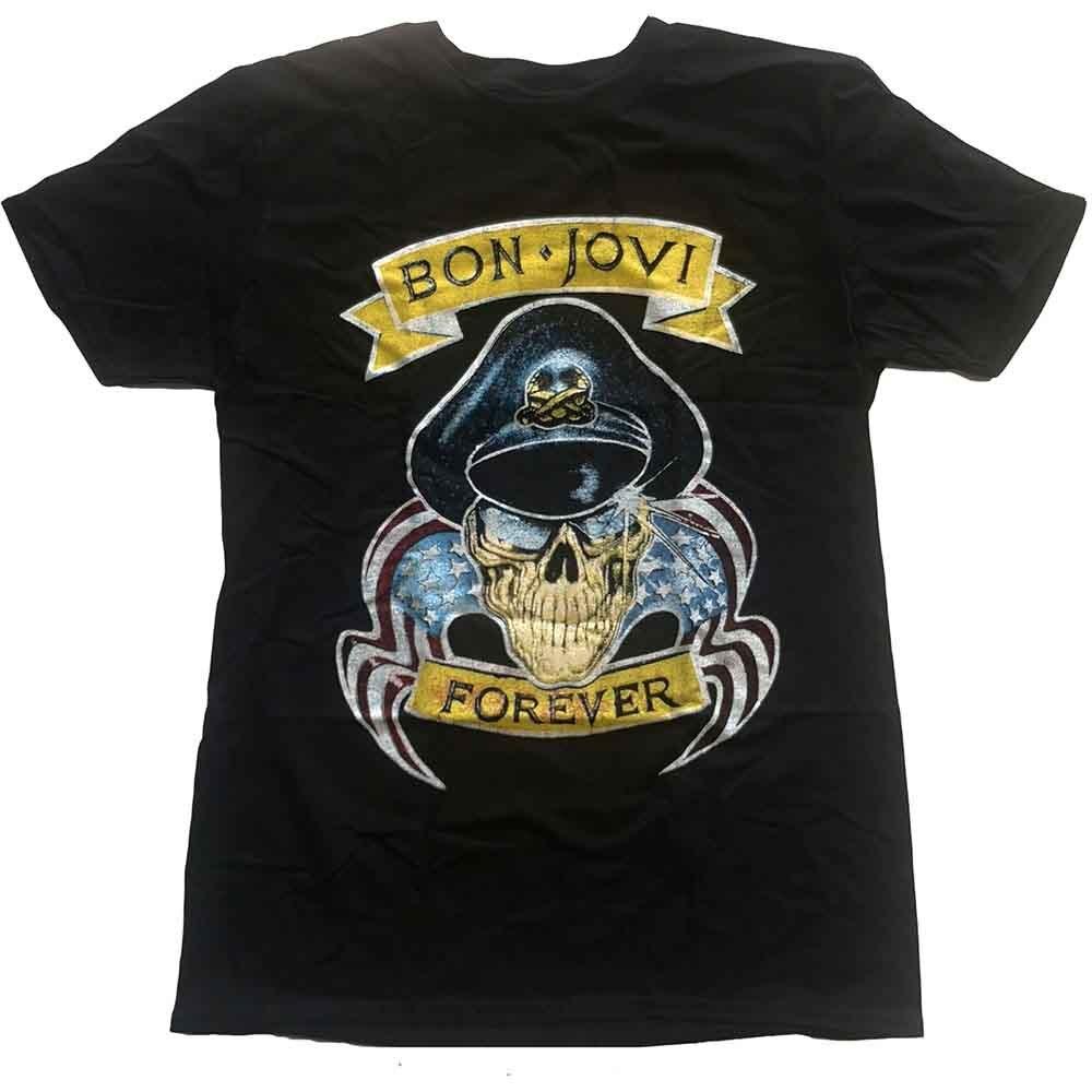 Bon Jovi Forever T-Shirt Black New Unisex T-Shirt XXXL