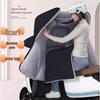 Thick Fleece-Lined PVC Windproof Winter Cover for Electric Vehicles & Motorcycles