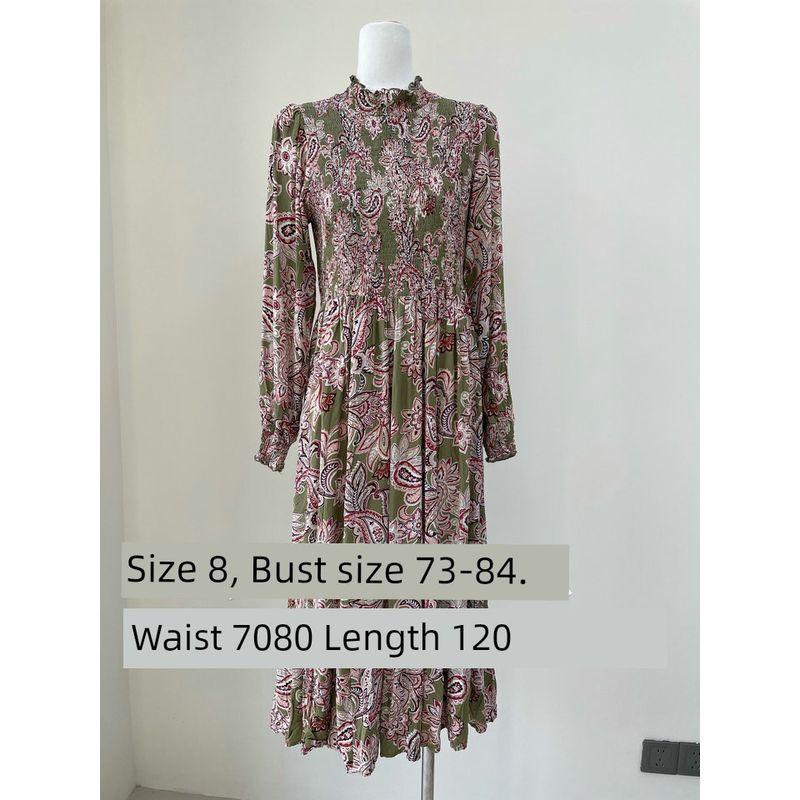 2025 Summer New Foreign Trade Original Garment Niche Design Floral Commuter Temperament Color Dress 9