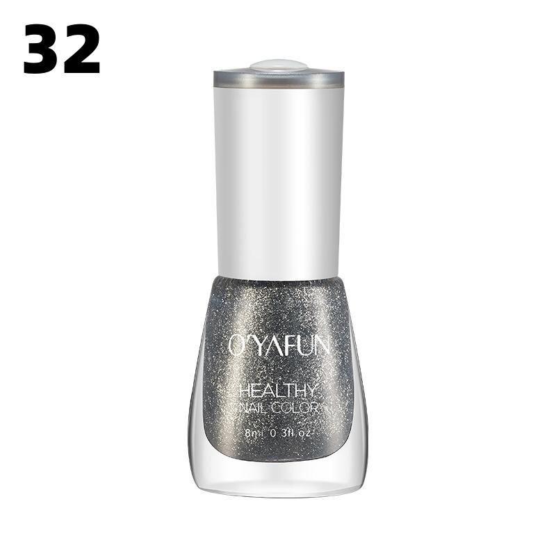 Nail Polish Can Be Peeled Off Without Baking, Quick Drying, Healthy Nude Color Sequins Nail Art Set, Can Be Peeled Off and Protected Nail Polish