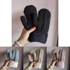 Unisex Alpaca Wool Knit Winter Gloves With Fleece Lining For Commuting And Outdoor Activities