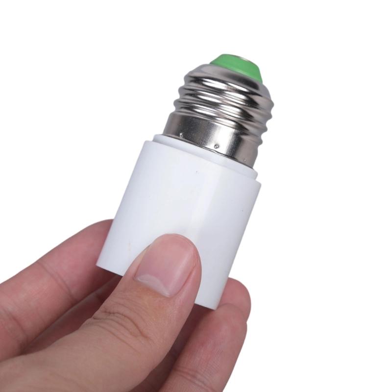 2Pieces E27 Lamp Socket Extenders Adapter 65Mm Length Lamp Holder Extension Plastic Texture for Home Office Studio Use