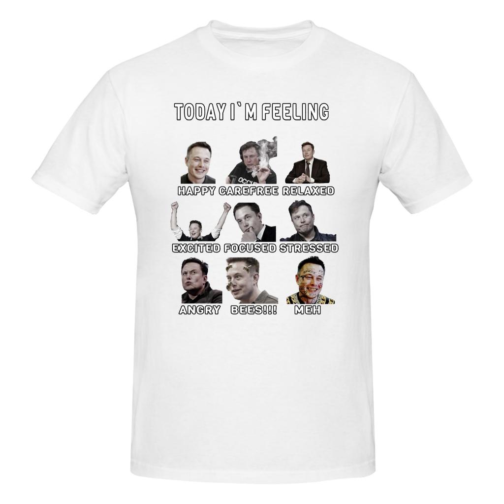 Piece Funny Feelings Novelty Graphic Cotton TShirt Musks Tech Billionaires Tops Tees For Unisex