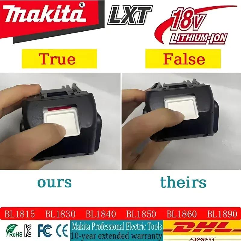 100% original Makita 18V battery 6.0Ah 9.0AH rechargeable battery Makita 3.0Ah 5.0Ah charger BL1850B BL1860B power tool battery