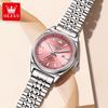 OLEVS New Fashion Purple Dial Ladies Quartz Wristwatches Luxury Watch Women Waterproof Casual Dress Female Clock