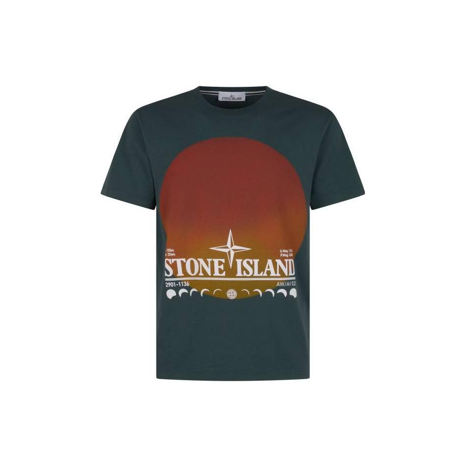 

Stone Island Short-Sleeve T-Shirt Petrol Men Tops Blue 77152NS93-V0057 S