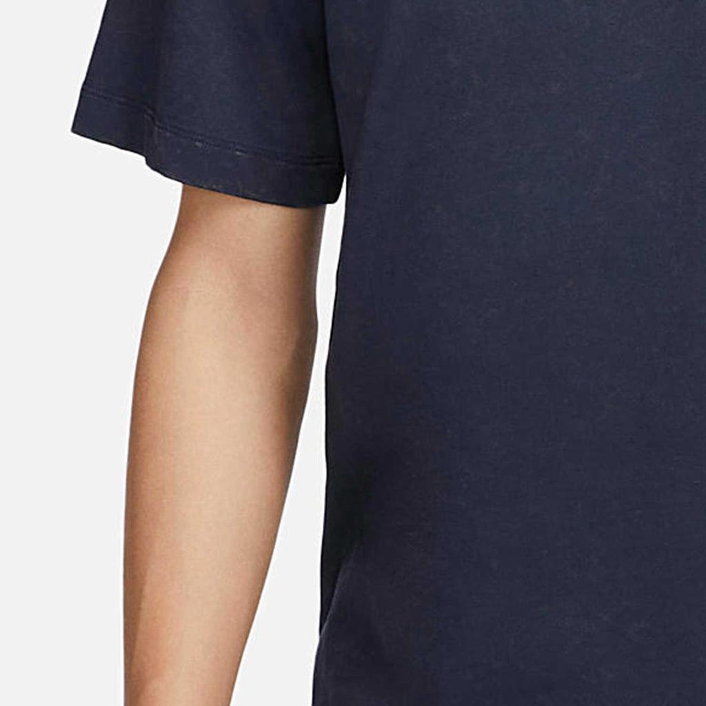 Nike T Shirts Men's Blue Crew Neck Moderate Straight Fit FJ1082-451