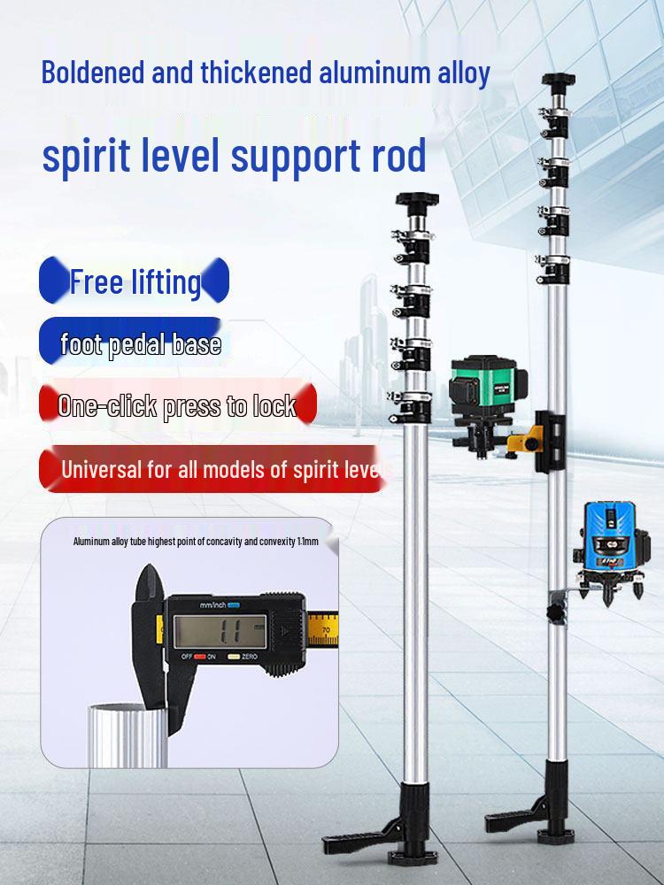 Telescopic Infrared Ceiling Support & Spirit Level Rod