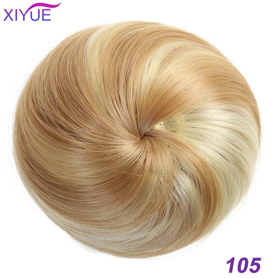 Synthetic Hair Bun Scrunchie Chignon Elastic Band Made Of Hair Clips High Temperture Fiber Hairpiece Ponytail Headwear