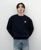 Deomati Mati Heart Wappen Round Knit - Navy