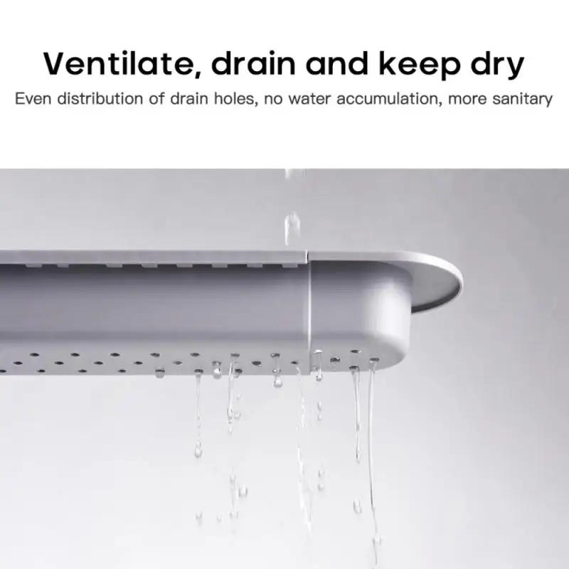 Teleskopowy zlew półka ociekacz Rack Organizer do kuchni mydło uchwyt na gąbkę wieszak na ręczniki przechowywanie organizator kosz gadżety akcesoria