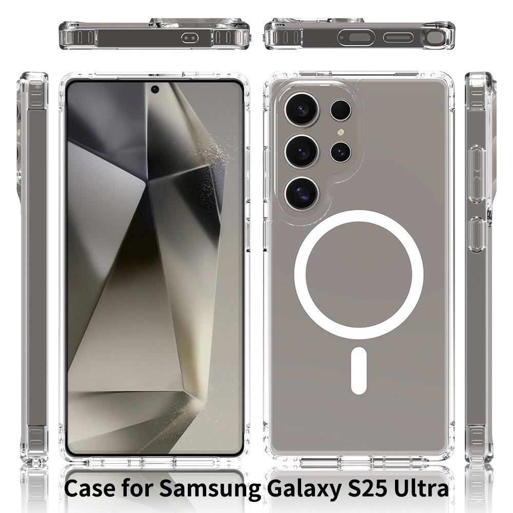 For for Z Fold7 & Z Flip7 Foldable Phone Case Strong Magnetic Transparent One-Piece Acrylic Spraying Magnetic Attraction Samsung z fold7