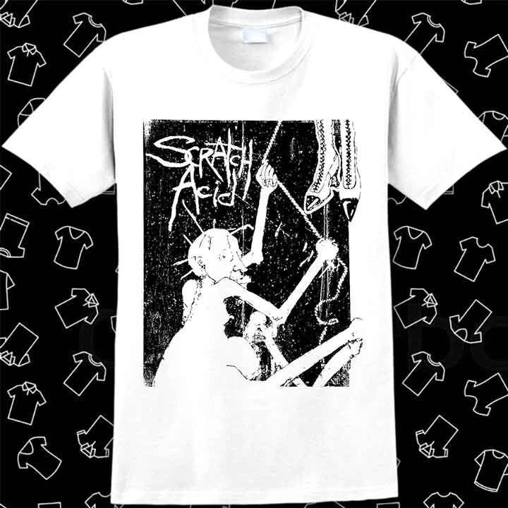 Scratch Acid Music Cardigan Rock Guitar T Shirt 1106 XL
